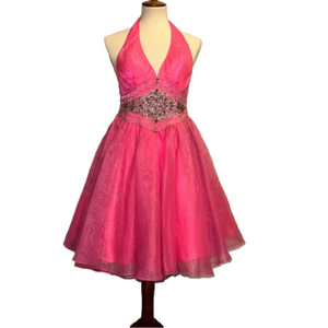 Jasz couture hot pink halter Prom/homecoming dress